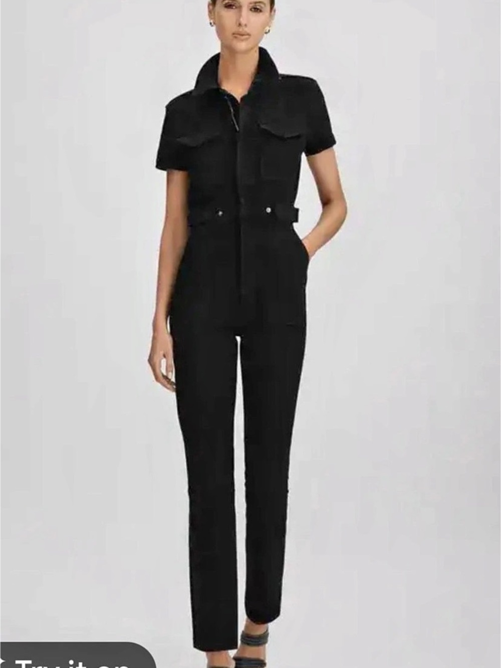 Good American Fit For Success Jumpsuit Black Size Large
